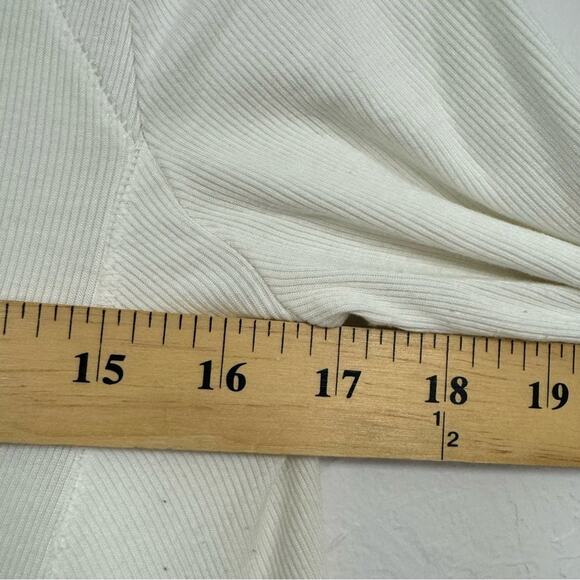 Free People Long Sleeve Thermal Tunic Shirt Womens M Boho Fall Classic Layering - Picture 8 of 9